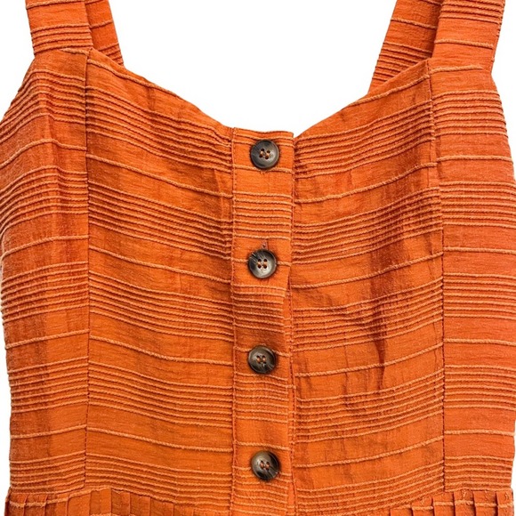 NWT Revolve Tularosa Tara Orange Stripe Open Back A-Line Sleeveless Midi Dress - Picture 5 of 13
